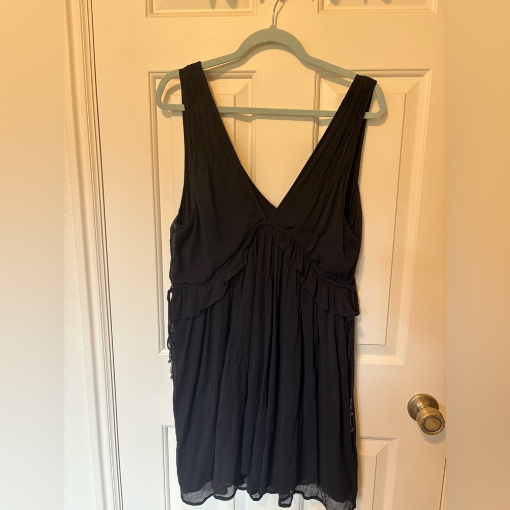 Free People Rio Grande Black Mini Tank Dress